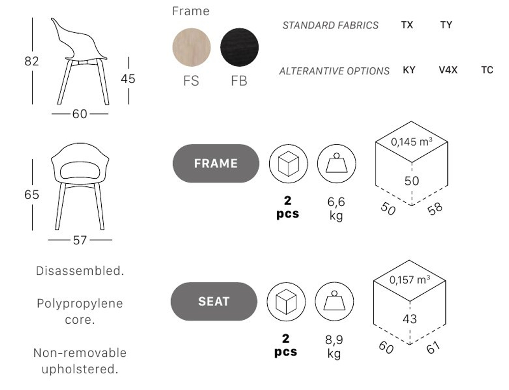 Кресло с обивкой Scab Design Natural Lady B Pop, отбеленный бук, зеленый