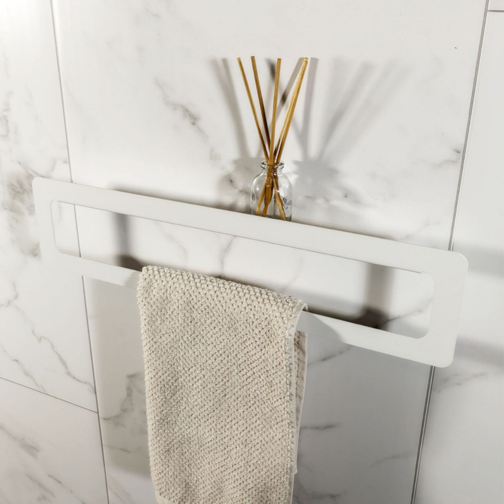 Держатель для полотенец MetaDec Qadrate 40см белый