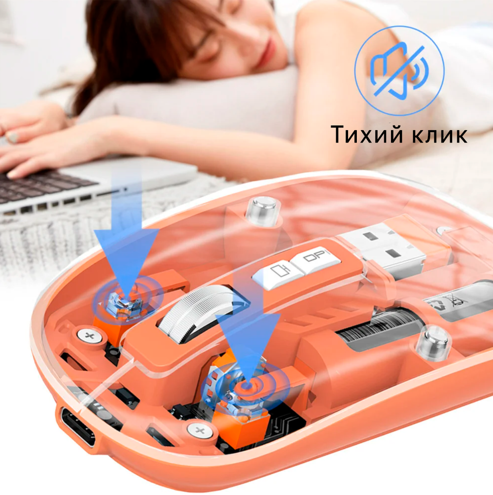 Беспроводная мышь Skillet silent White