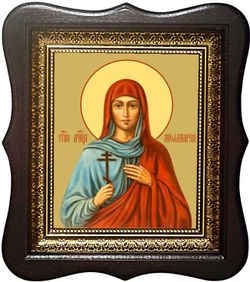 Аполлинария Святая мученица. Икона на холсте.