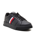 Кожаные кроссовки stripes ess Tommy Hilfiger - черный(FM0FM04895)