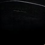 Balenciaga Cow Leather Makeup Bag Clutch Toiletry Bag Women"s Black