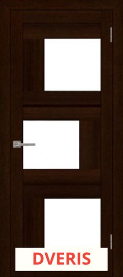 Межкомнатная дверь из экошпона Light 09 ПО (Дуб Шоколадный/Мателюкс Белое)
