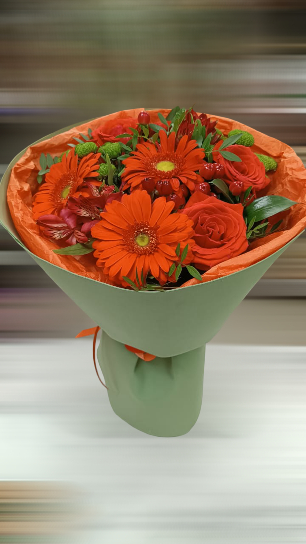 Букет "Алый закат"