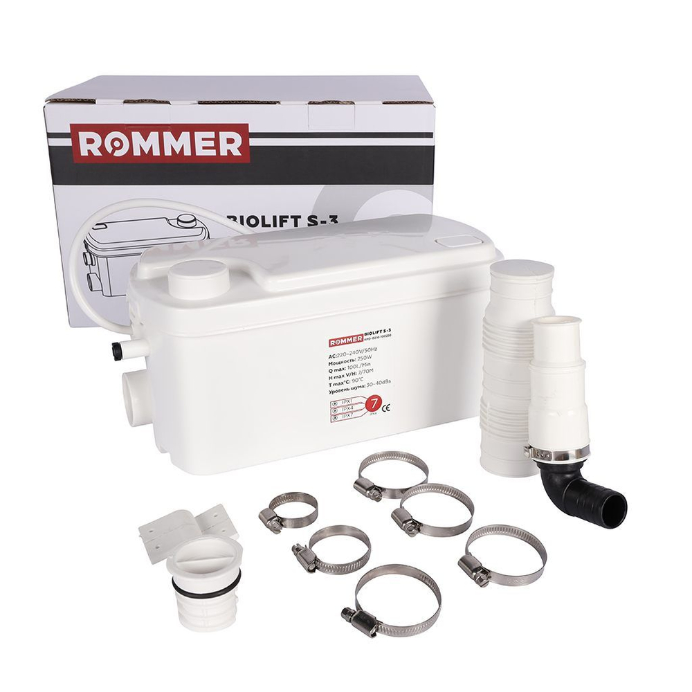 Насос канализационный ROMMER BIOLIFT S-3 (250Вт)