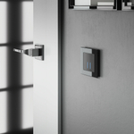 Сенсорный выключатель двухклавишный с подсветкой 1000 Вт (черный)