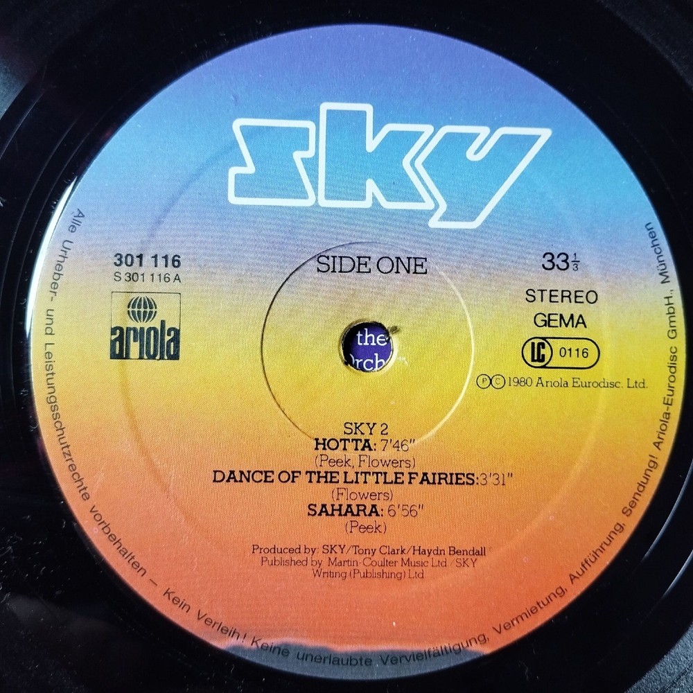Винтажная виниловая пластинка LP Sky 2 (Germany 1980) Sahara