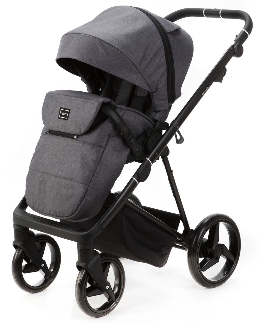 Детская коляска Adamex Quantum 2 в 1 Q-TK66 (Т.СЕРЫЙ)