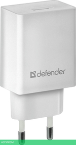 Сетевое зарядное устройство Defender UPA-21 5V/2.1A 1XUSB White (83571)