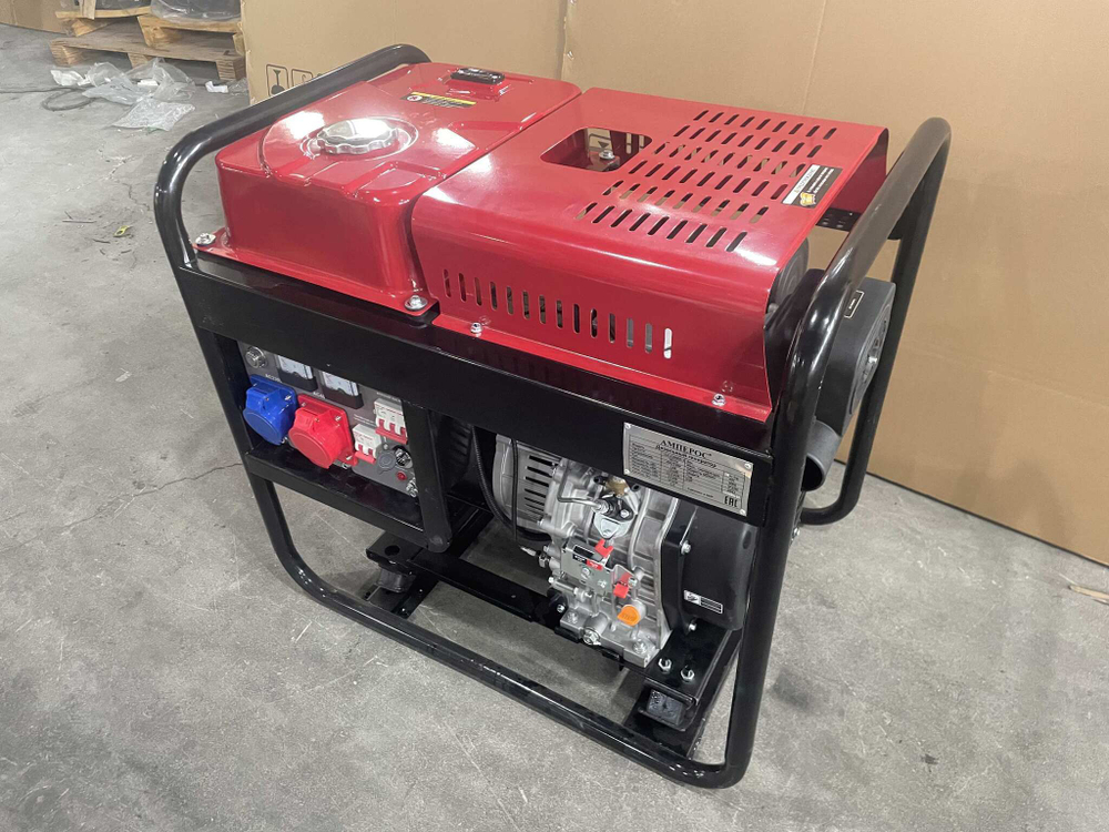 Дизельный генератор 10 кВт АМПЕРОС LDG 13000E-3 с автозапуском