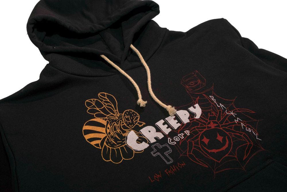 Купить Худи Creepy Clothing Шмель Черный Худи Creepy Clothing Шмель Черный