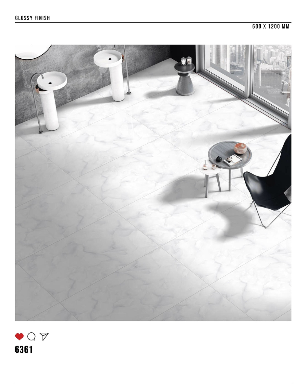 Керамогранит glossy №4 , 60х120, 6361
