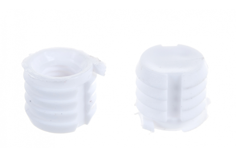 ДЮБЕЛЬ МЕБЕЛНЫЙ СТРОЙБАТ ПЛАСТ. М6 (БЕЛЫЙ 4 ШТ)