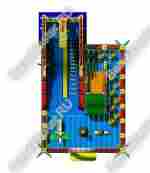 Профессиональный надувной батут "Гранд-саванна" 17*10*9 м