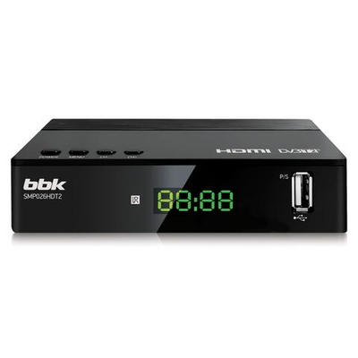 DVB-T2 ресивер BBK SMP026HDT2 черный