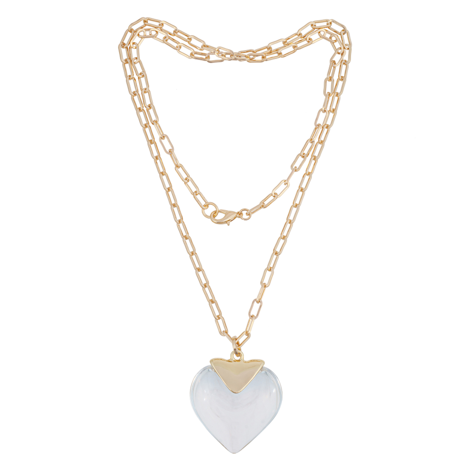 Колье Fiore Luna Crystal Heart LN5118 BW/RG