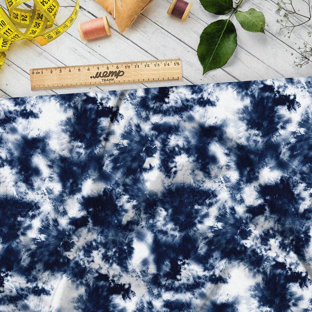 Ткань шелк Армани тай-дай рисунок