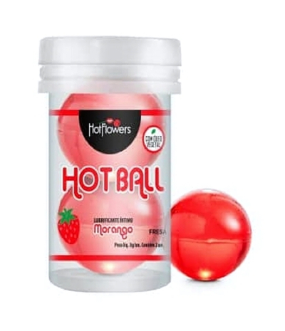 Лубрикант на масляной основе с ароматом клубники 2 шарика