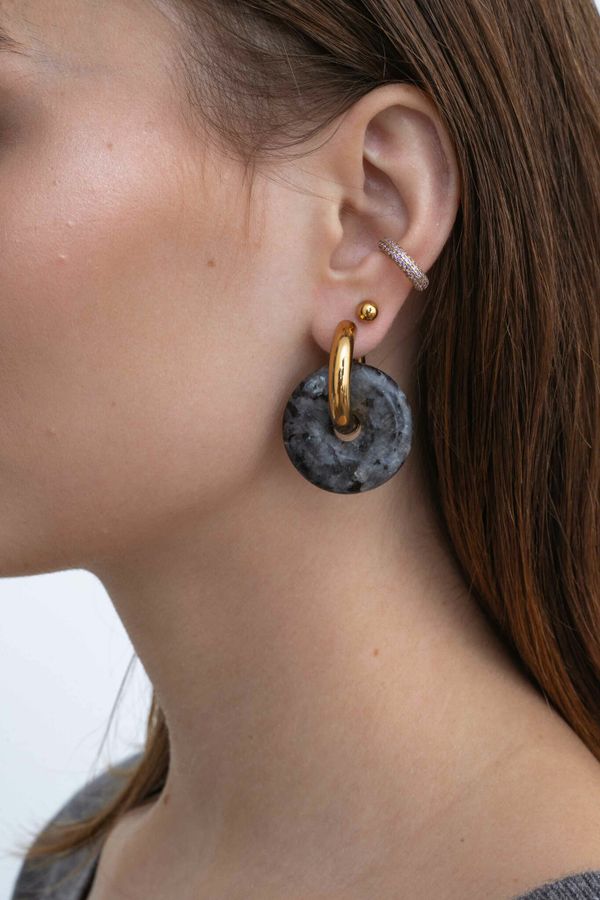 Подвеска Пончик из камня 30 мм