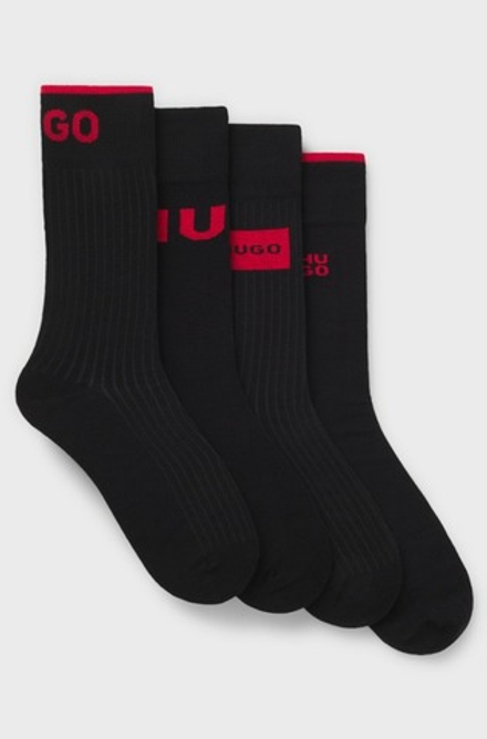 Носки (4 пары) мужские HUGO 4P RS GIFT RIB CC