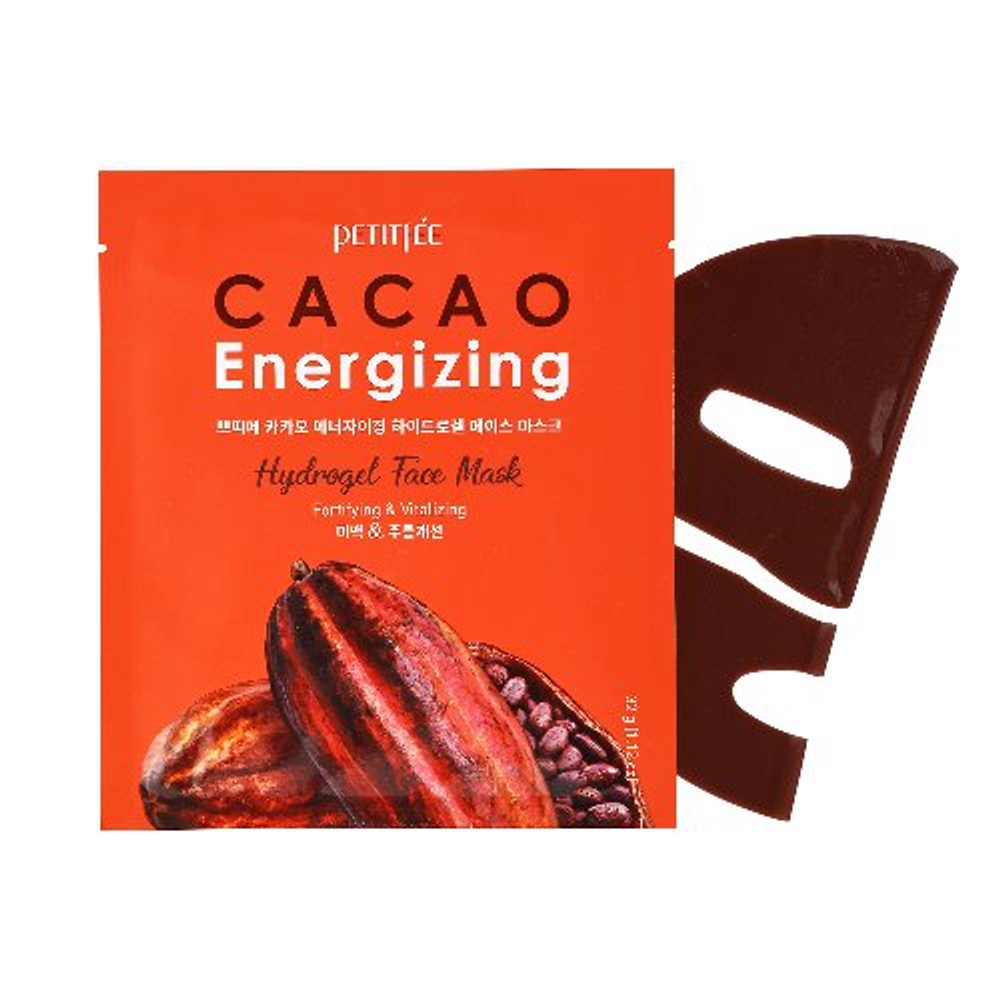 Маска для лица гидрогелевая Petitfee Cacao Energizing Hydrogel Face Mask с какао 32 г