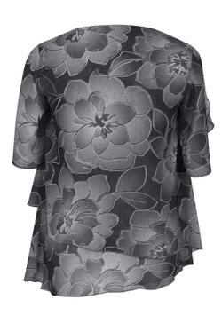 Блузка 2543АП, Цветы #284Ца092543АП