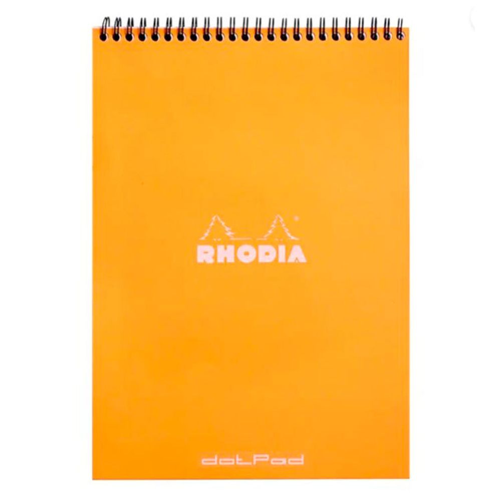 Тетрадь Rhodia Classic на спирали A4 в точку 80 гр оранжевая (18503C) 2