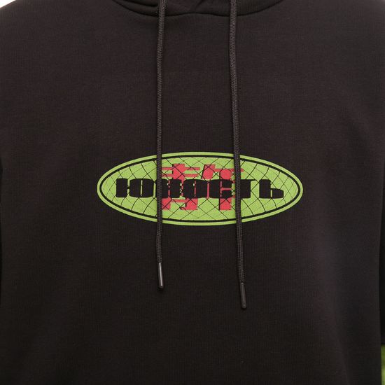 Худи ЮНОСТЬ «Сеть» чёрный