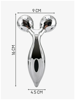 Массажер для лица роликовый, 3D массажер, роликовый для лица и тела, XC-206