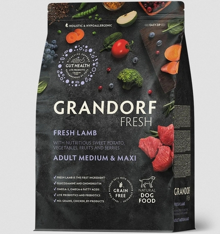 GRANDORF FRESH Ягненок с бататом для средних и крупных пород