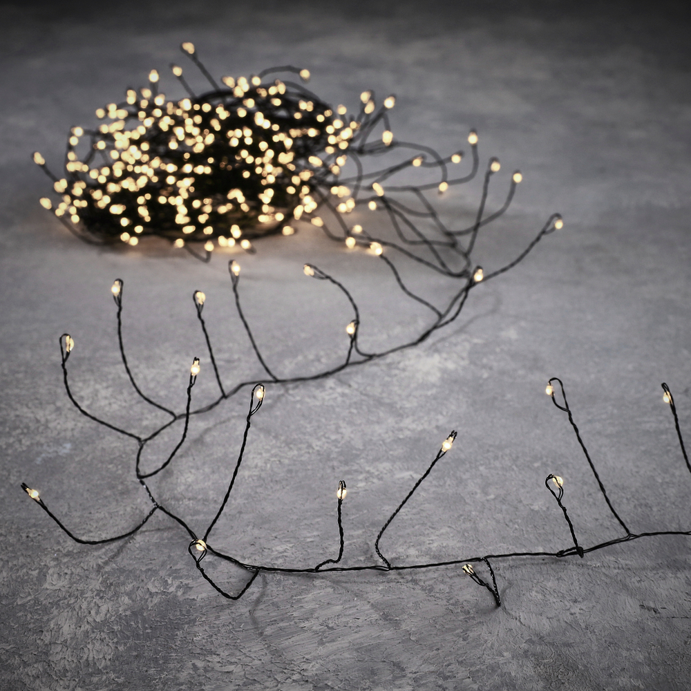 Гирлянда Luca Lighting Капельки 600см белый свет с таймером