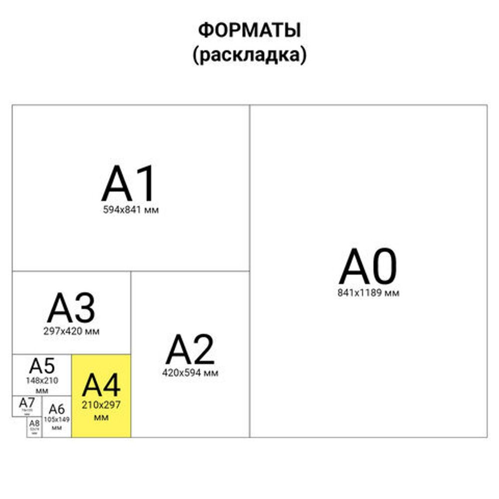 Бумага копировальная (копирка) черная А4, 100 листов, STAFF, 126527