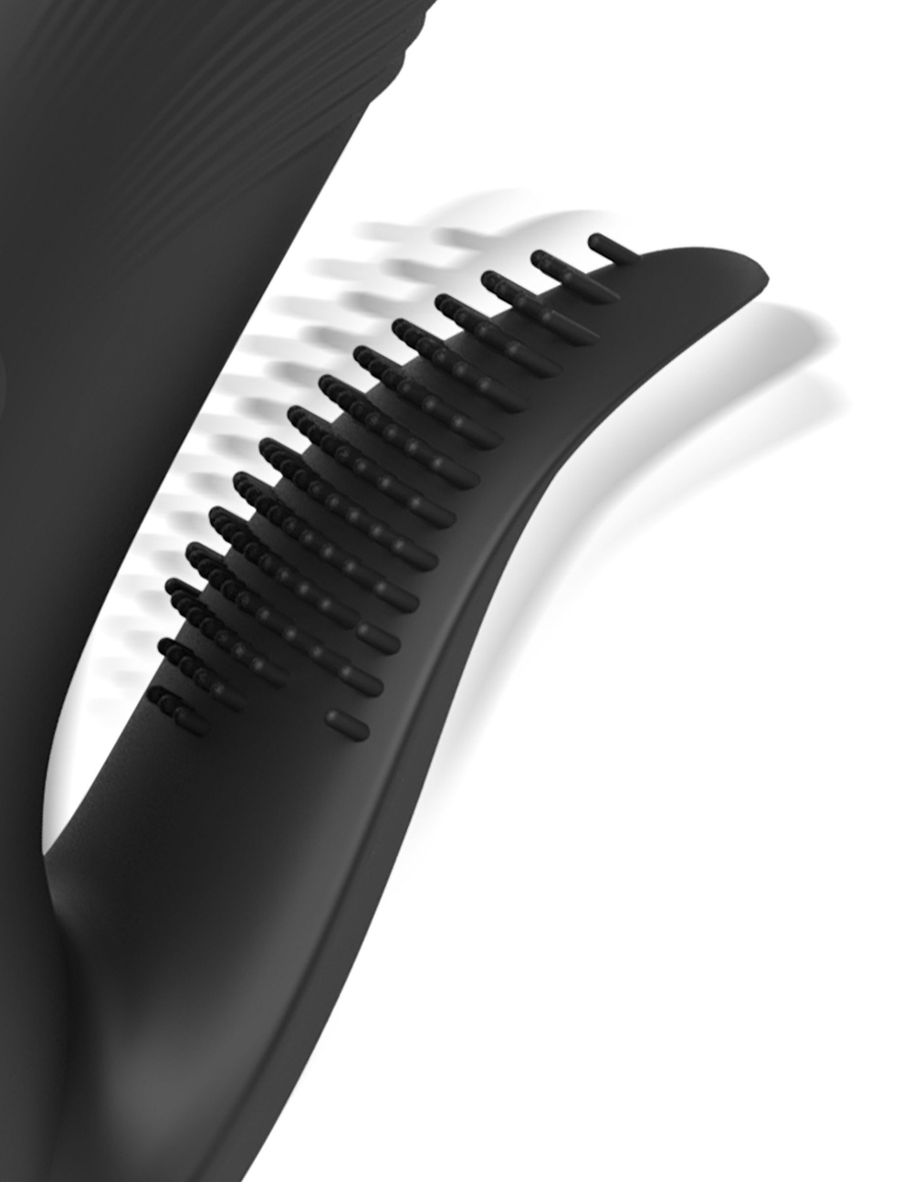 Черный вибратор с функцией фрикций Pogo Thruster - 23,5 см. (Цвет: черный)