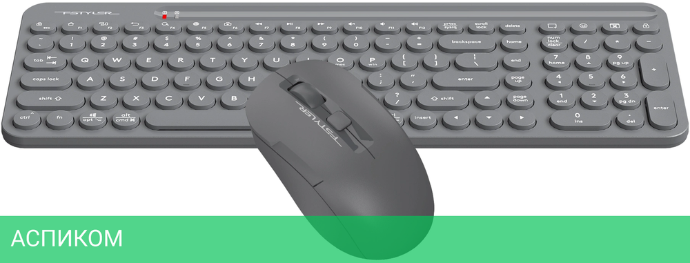 Набор периферии A4Tech Fstyler Air2 серый (FG3300)