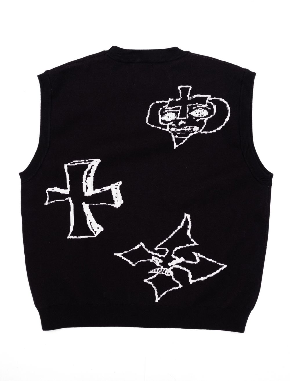 Жилет Creepy Clothing Череп черный