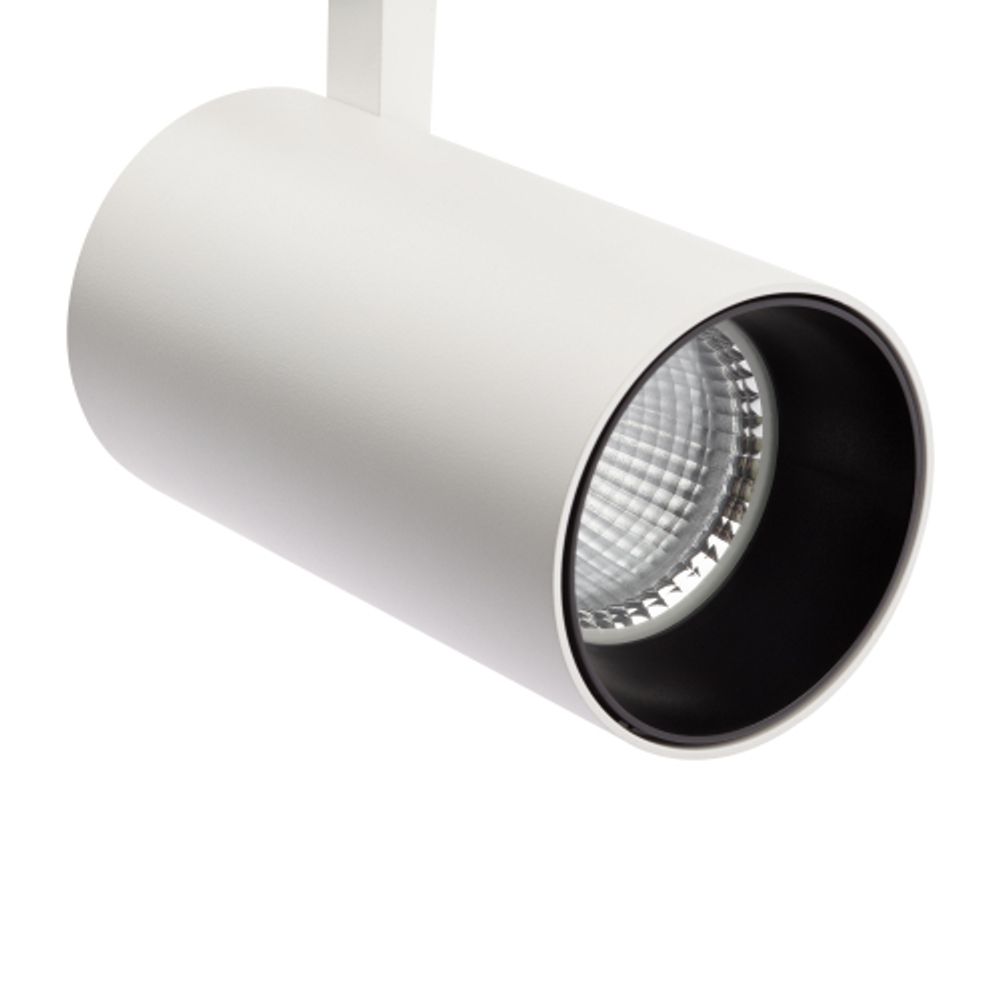 Трековый светильник трехфазный ЭРА SТR-30-36-30K-W40 узкий луч 3000K белый | Трехфазные трековые светильники