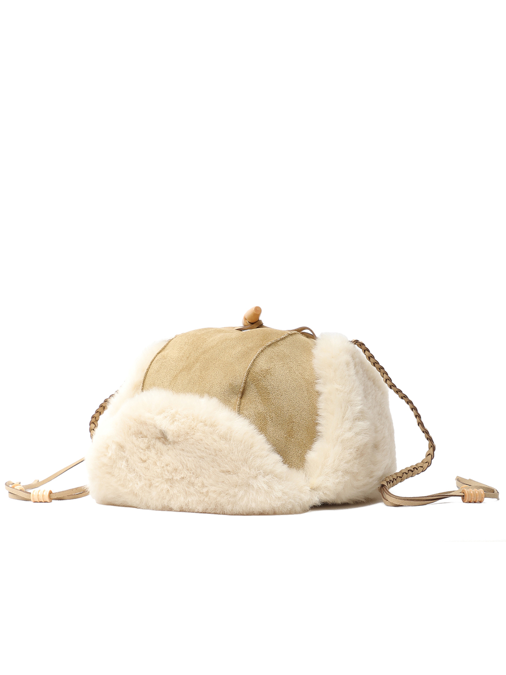 Шапка Braided Shearling Trapper
