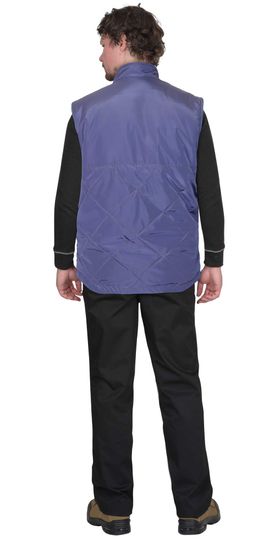 Жилет утепленный "Сириус-Европа" (индиго/голубой)