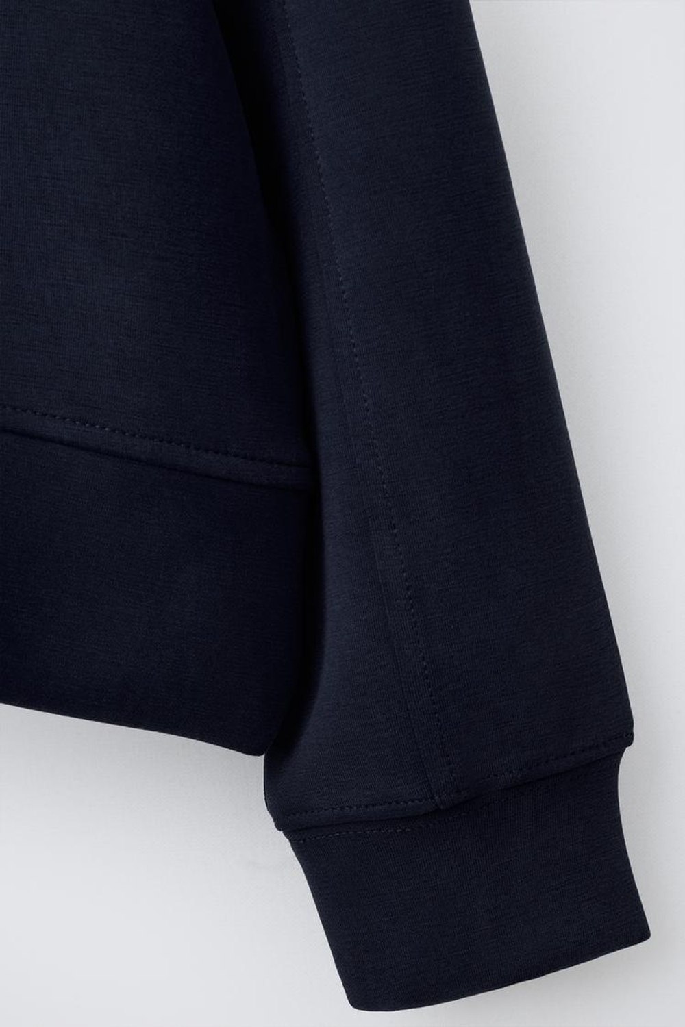 ZARA ТОЛСТОВКА С РЕЛЬЕФНОЙ НАДПИСЬЮ, СИНИЙ