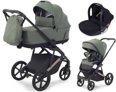 Детская коляска Rant Garda 3 в 1 с автокреслом Cruise Black Olive