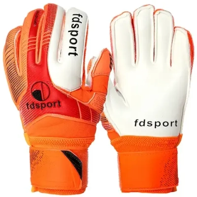 Перчатки вратарские FD-866, размер 7, оранжевый-белый