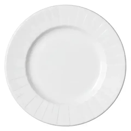 Тарелка «Алина» с широким бортом фарфор D=15,7см белый