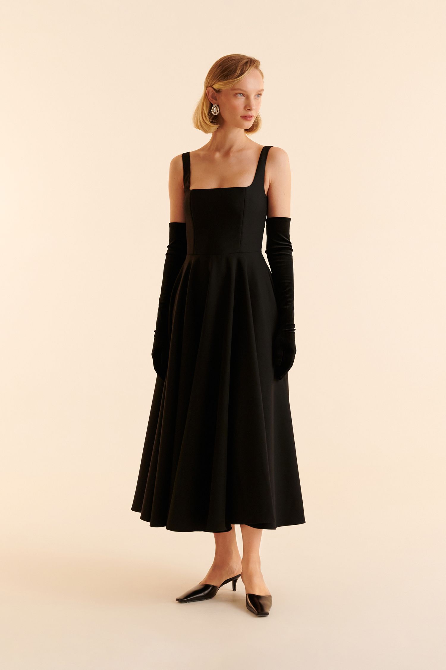 Платье миди (Знакомство с родителями), черное