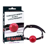 Кляп Red Ball Gag (Цвет: красный с черным)