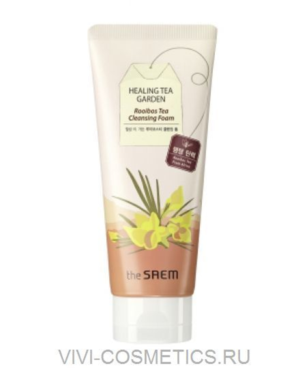 Пенка с экстрактом чая ройбуш THE SAEM Healing Tea Garden Rooibos Tea Cleansing Foam 150 мл