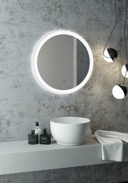 Зеркало "Planet white Led" D 700 с бесконтактным сенсором