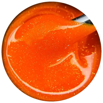 Гель моделирующий мерцающий оранжевый 15мл,ОПЦИЯ