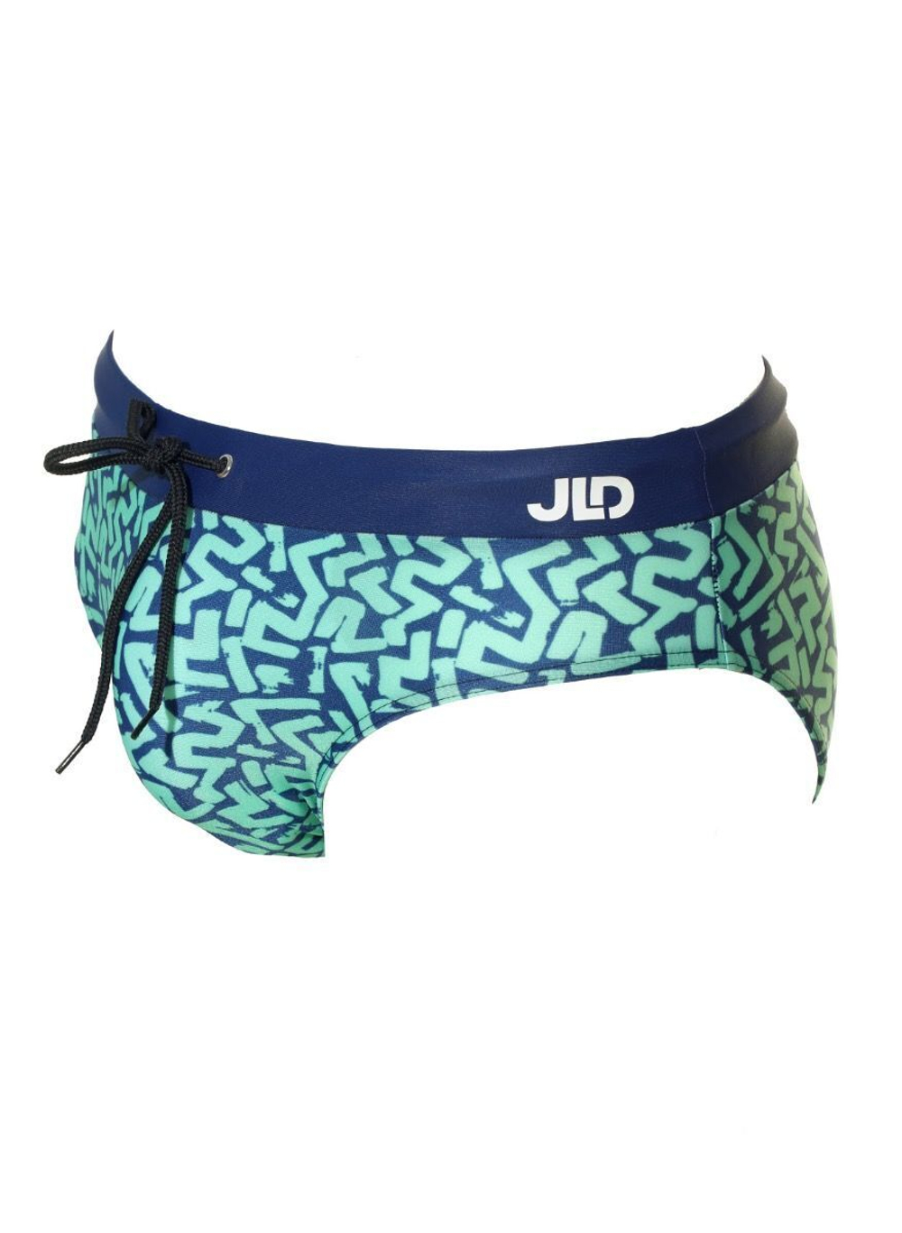 Мужские пляжные плавки с принтом (Размер: M) (Цвет: голубой)