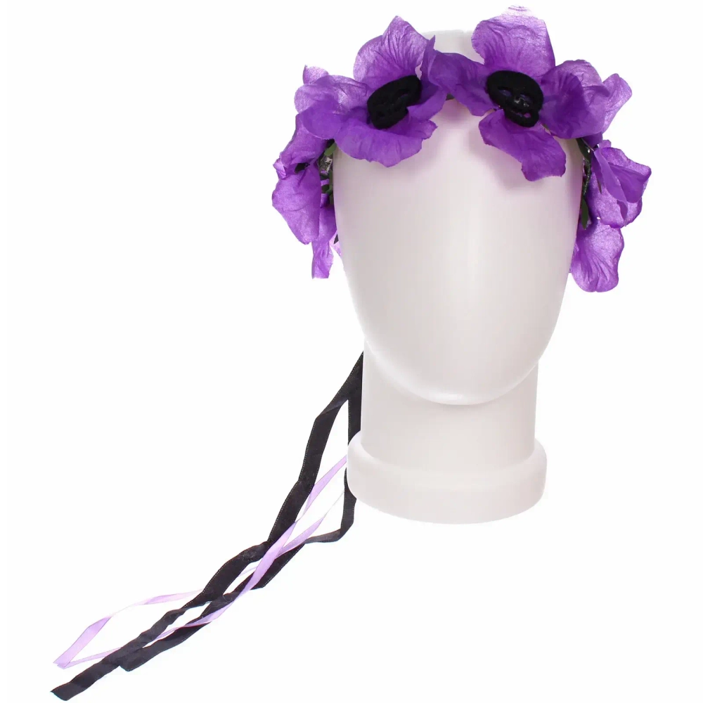 Ободок для волос карнавальный «Helloween - Цветы», микс