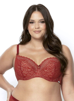 Бюстгальтер Clarisa с чашками на тонком поролоне (Размер: 75H) (Цвет: терракотовый)